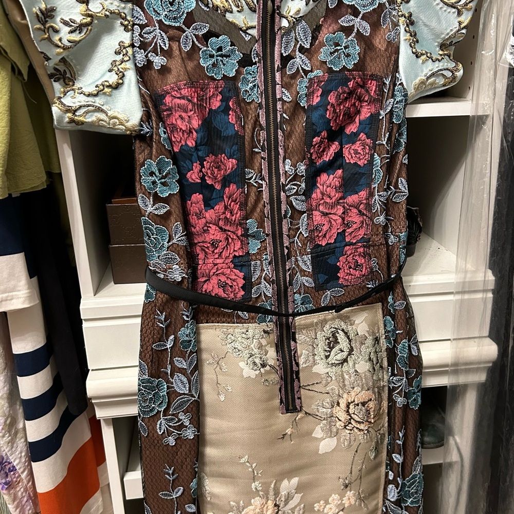 Gorgeous multi textured and colored dress